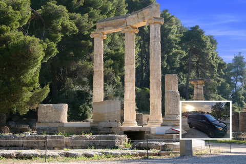 Atene: Olympia, Canale di Corinto e Gola di Peristeria tour privatoRitiro e/o riconsegna a qualsiasi indirizzo ad Atene