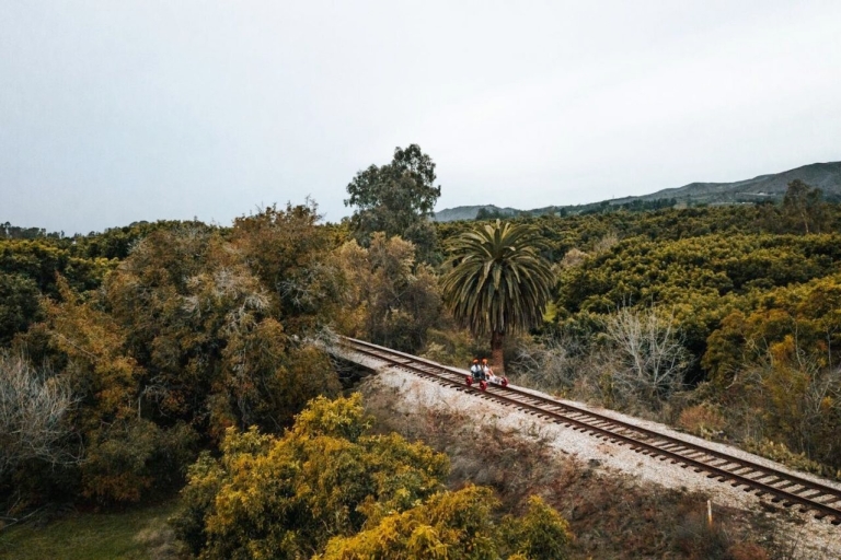 Ventura : Visite guidée en vélo sur rail avec arrêt à la fermeVentura : Visite guidée en vélo sur rail à travers les orangeraies