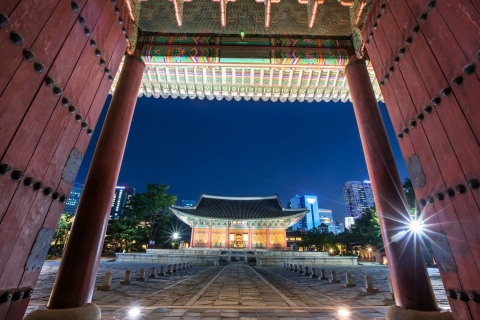 Séoul: visite à pied du palais Deoksugung en soirée