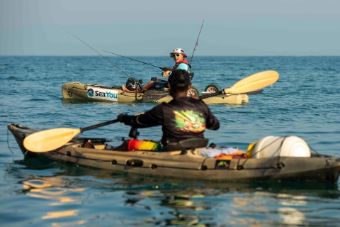 Dubaï : Palm Jumeirah Kayak Fishing Private Tour