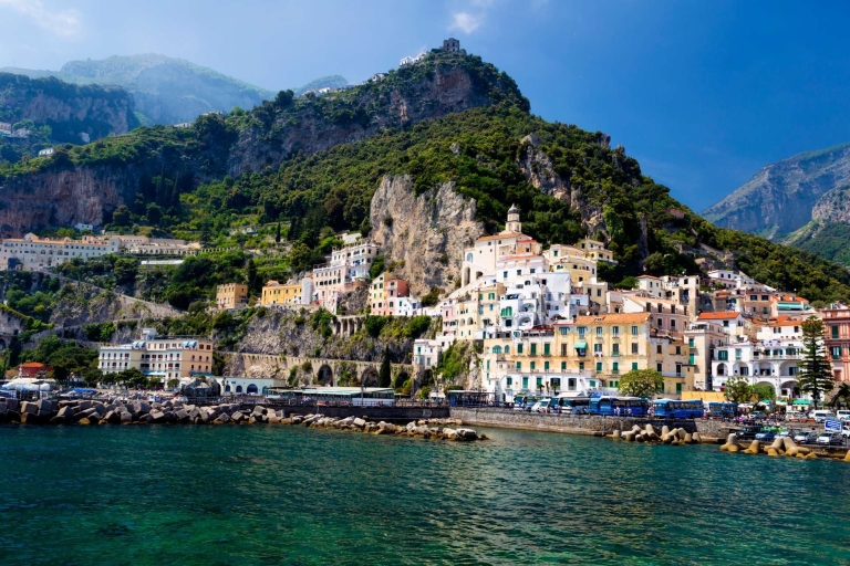 Visite guidée de Pompéi et d'Amalfi avec billet d'entréeAu départ de Naples : Visite guidée à Pompéi et Amalfi