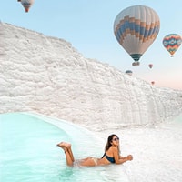 Ville du côté, voyage d'une journée de Pamukkale avec vol de ballon facultatif - Housity