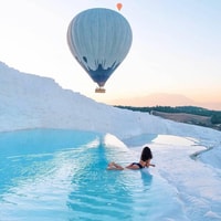 Ville du côté, voyage d'une journée de Pamukkale avec vol de ballon facultatif - Housity