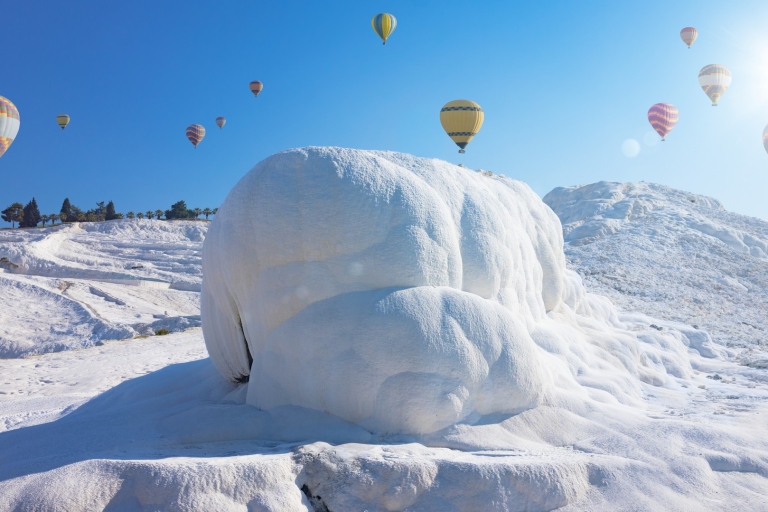City of Side: Pamukkale Day Trip w/Optional Balloon Flight Pamukkale Day Trip with Balloon Watching