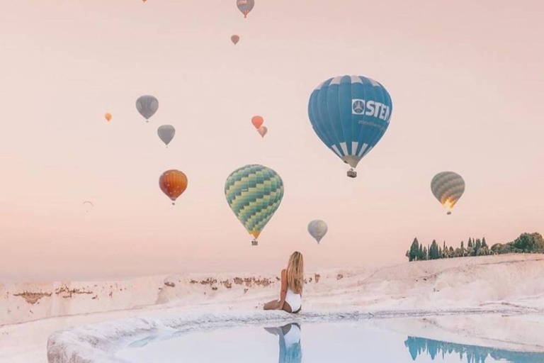 City of Side: Pamukkale Day Trip w/Optional Balloon Flight Pamukkale Day Trip with Balloon Watching