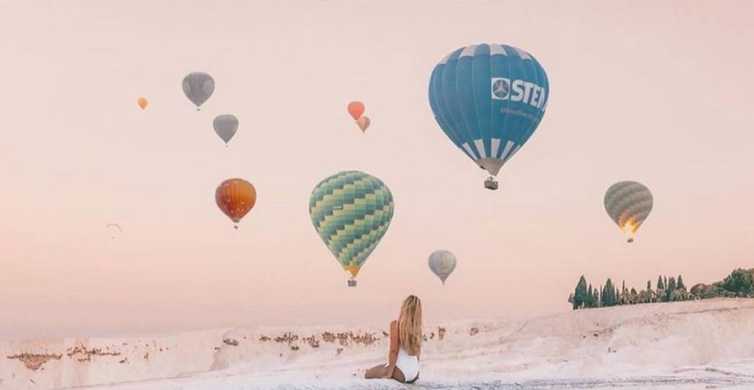 Vanuit Antalya: Pamukkale-dagtrip met optionele ballonvlucht