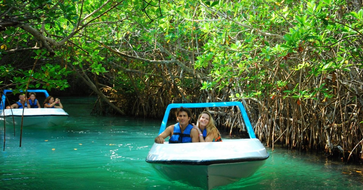 Canc N Guided Jungle Tour By Speed Boat With Snorkeling Getyourguide