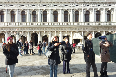 Venedig, Venedig Dogepalatset Guidad tur med valfri gondolturTur i liten grupp på engelska utan gondoltur