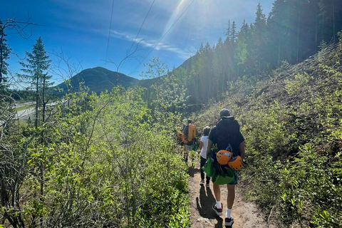 Banff : Excursion d'une demi-journée pour les débutants en canyoning