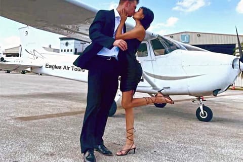 Miami: romantico tour di volo privato di 1 ora con champagne