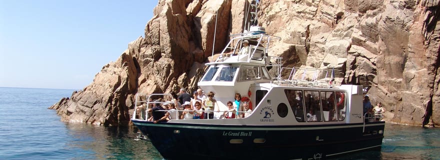 Cargèse : Scandola, Girolata et Piana : tour en bateau l'après-midi