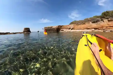 From Inmood Hotel Alcanada. Kayaking Guided Route Island