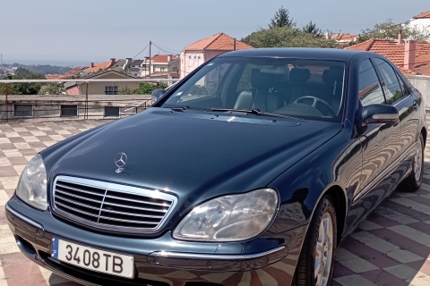 Porto private city tour in convertible car 3 pax Mercedes Benz 320 S Class up to 4 pax