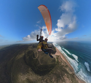 Gleitschirmfliegen in Faro