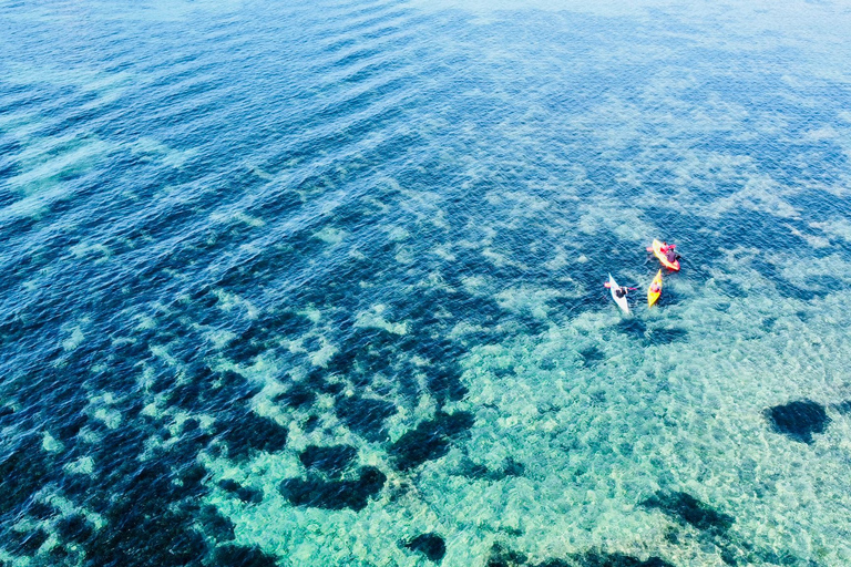 From Inmood Hotel Alcanada. Kayaking Guided Route Island From Port d'Alcúdia: Aucanada Island Guided Kayaking Tour