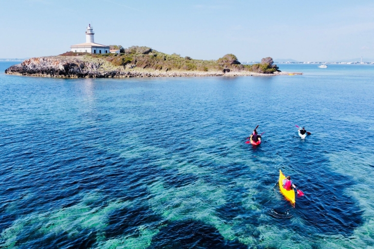 From Inmood Hotel Alcanada. Kayaking Guided Route Island From Port d'Alcúdia: Aucanada Island Guided Kayaking Tour