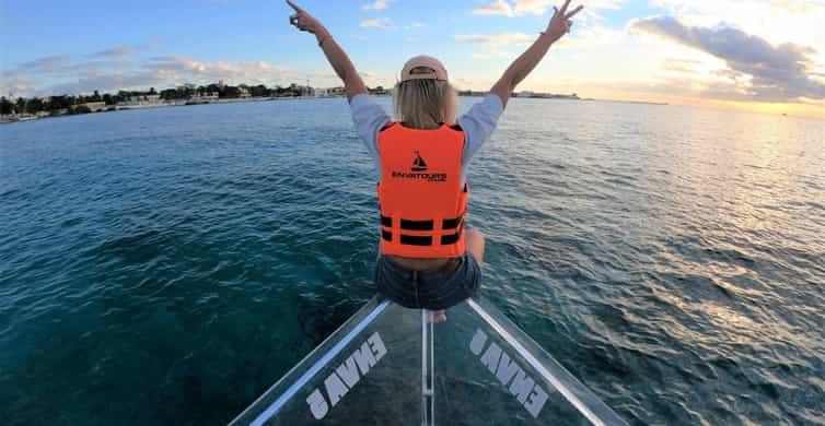 Cozumel: Excursión en barco con fondo de cristal y bebidas. | GetYourGuide