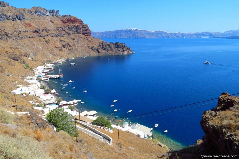 Santorin: Private Segelyacht-Kreuzfahrt mit Mahlzeit und SchwimmenSantorini Oia: Private Segelyacht-Kreuzfahrt bei Sonnenuntergang