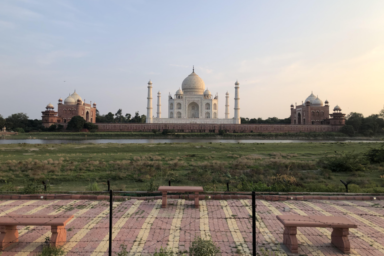 From Delhi: Agra Day Trip with Taj Mahal and Agra FortAC Car and Tour Guide Service Only