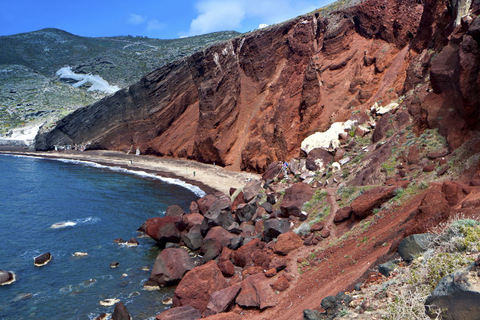 Santorini: Akrotiri-opgraving, Megalochori en stranden-tour