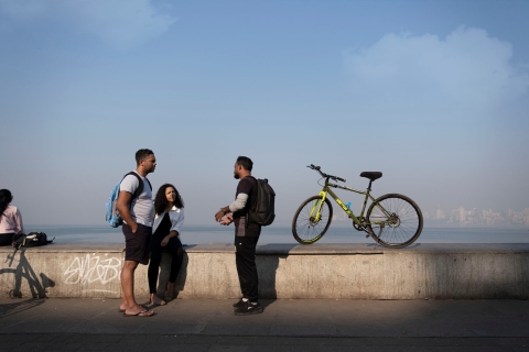 Mumbai: paseo en bicicleta por la mañana con Marine Drive con desayunoPaseo en bicicleta por la mañana en Mumbai