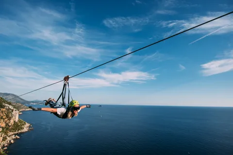 Dubrovnik : Aventure en tyrolienne sur un superman de 900 mètres de long