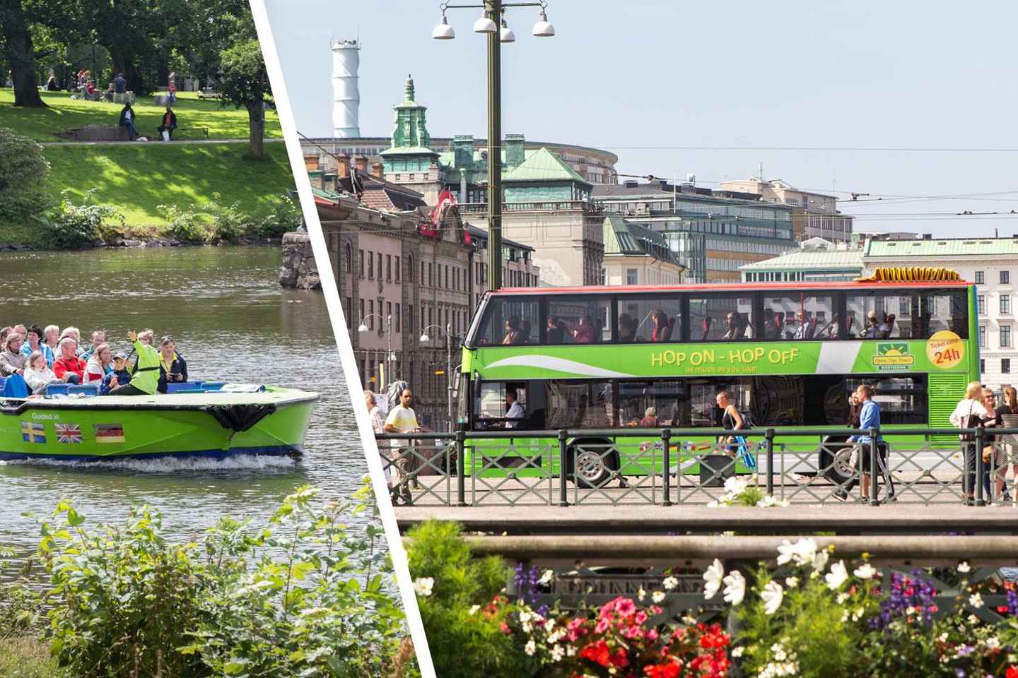 24시간 고텐버그 버스·보트 투어