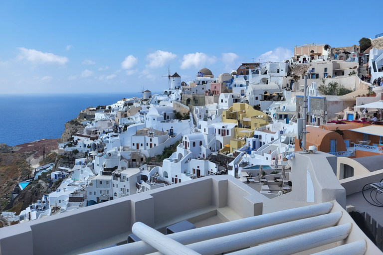 Santorini: dagtour op privé-eiland aanpasbaar