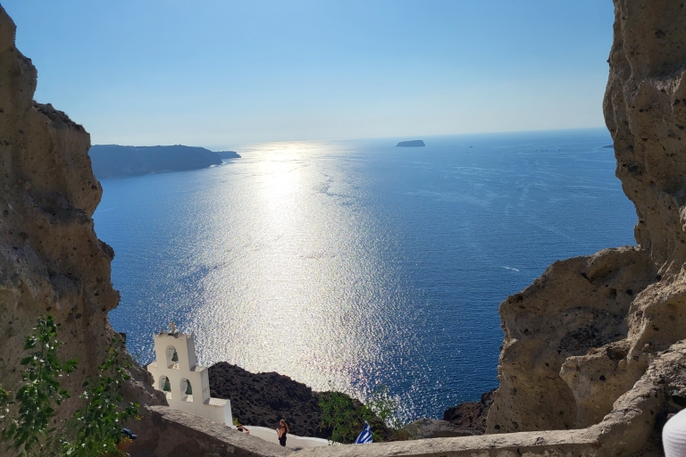 Santorini: dagtour op privé-eiland aanpasbaar