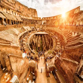 Rom: Kolosseum Eintrittskarte & Panoramalauf