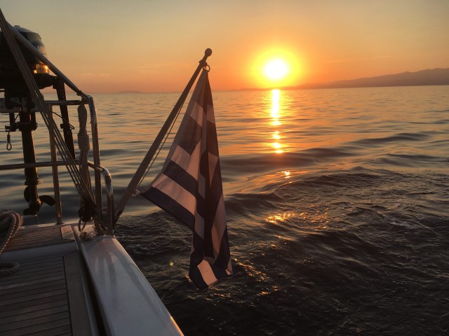 Visit From Argostoli Sunset Dinner Cruise with Wine & Beach Swim in Kefalonia