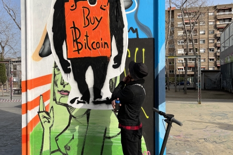 2,5-Stunden | Barcelona: Graffiti E-Scooter Tour