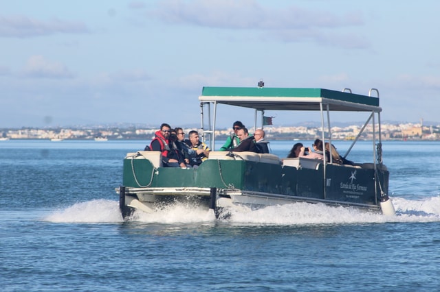 Visit From Faro 4 Stops, 3 Islands in Ria Formosa Catamaran Tour in Tavira