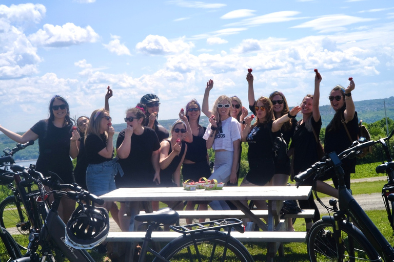 Île d'Orléans: degustación gastronómica y recorrido cultural en bicicleta eléctrica