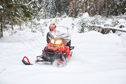 Zakopane: Expeditie sneeuwscooters en optioneel kampvuurTour van 1 uur - Enkele sneeuwscooter