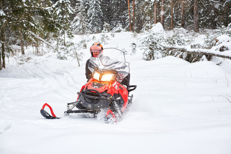 Zakopane: Expeditie sneeuwscooters en optioneel kampvuurTour van 1 uur - Enkele sneeuwscooter