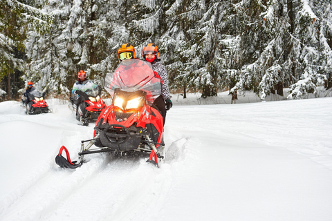 Zakopane: Expeditie sneeuwscooters en optioneel kampvuurTour van 1 uur - Enkele sneeuwscooter