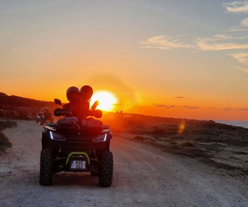 From Malta: Blue Lagoon and Gozo Tour w/Quads and Dinner