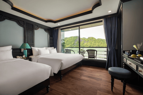 Hanoi: 2-dniowy rejs po zatoce Halong-Lan Ha BEST SELLER 5* z balkonem