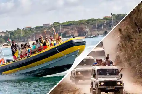 Algarve: boot- en jeeptour van een hele dag