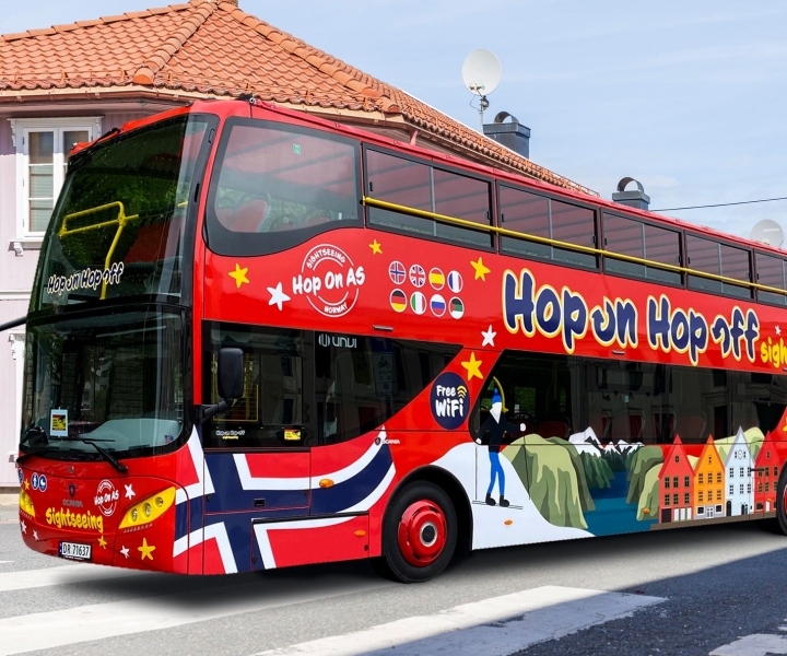 Haugesund: Bilhete de ônibus turístico hop-on hop-off de 1 dia