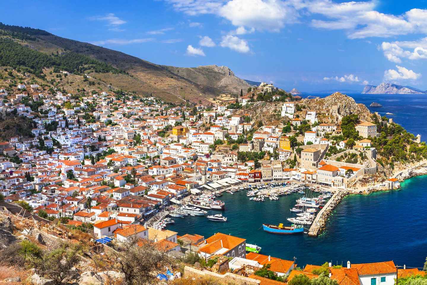 From Athens: Saronic Islands Full-Day Cruise with VIP Seats