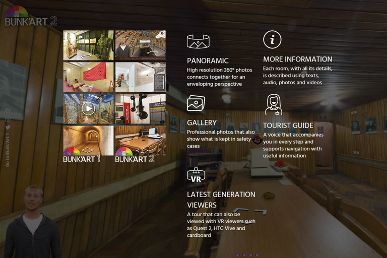 Tirana: Virtual Tour av Art Bunkers Bunk&#039;Art 1 och 2Tirana: Virtual Tour Bunk&#039;Art 1 + Bunk&#039;Art 2
