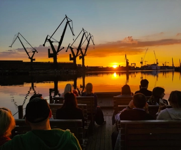 Gdańsk: Cruzeiro ao pôr do sol num barco histórico polaco