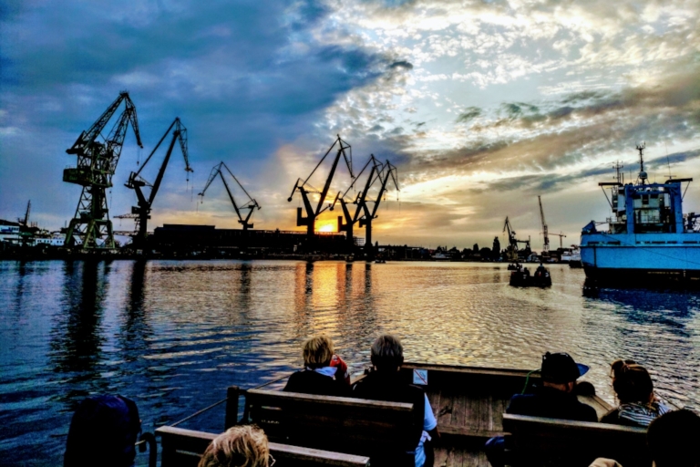 Gdańsk: cruise bij zonsondergang op een historische Poolse bootRondleiding in het Engels