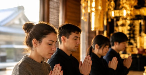 Kyoto: Early Morning Temple Zen Meditation with Monk