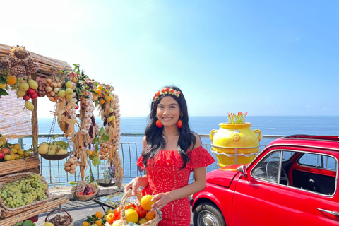 Costa Amalfitana: Visita fotográfica com um Fiat 500 VintagePartida: Conca dei Marini, Amalfi, Atrani