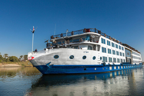 Au départ du Caire : croisière de 4 jours sur le Nil à Assouan avec montgolfière et vols.