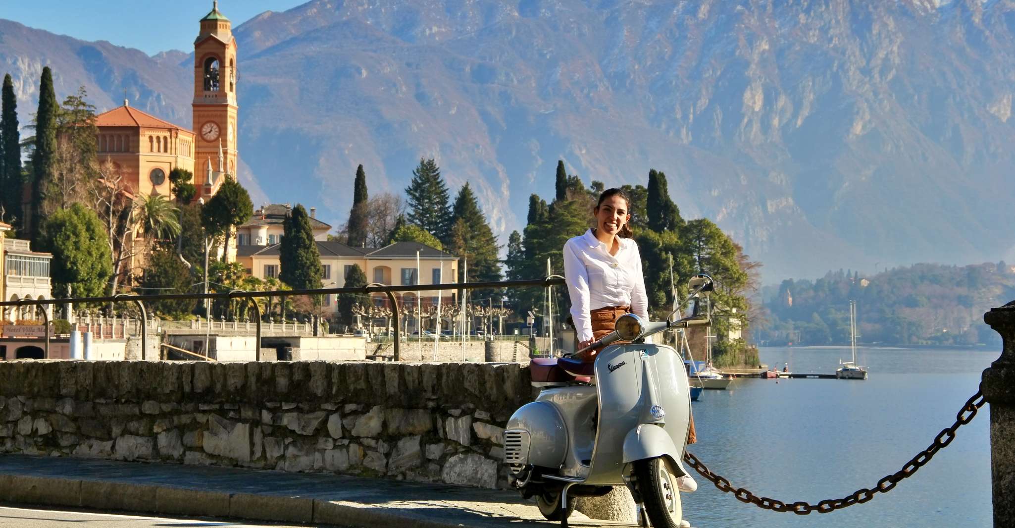 Côme, Visite Vespa le long du lac Côme - Hizvo