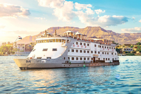 Au départ du Caire : croisière de 4 jours sur le Nil vers Louxor avec ballon et vols.Au départ du Caire : croisière de 4 jours sur le Nil vers Louxor avec montgolfière et vols.